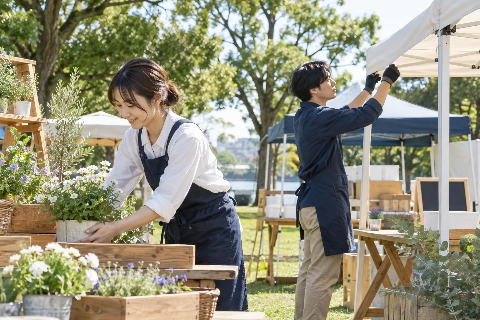 イベント・造園・運営の仕事のイメージ